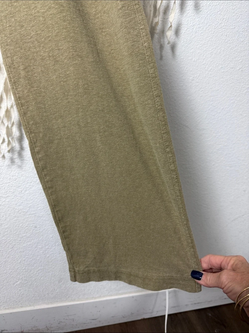 Dash Hemp Santa Cruz Natural Tan Hemp Drawstring Lounge Pants Size Men's M